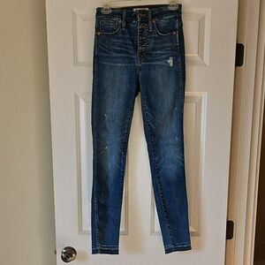 Madewell Dark Blue Skinny Jeans